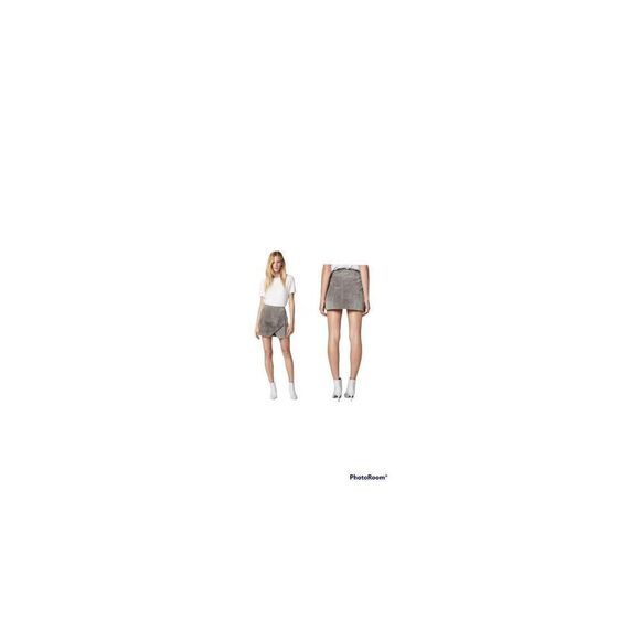 Blanknyc Real suede A- line skirt with Lacing detail sand color Soft fog size 26 - Picture 4 of 12